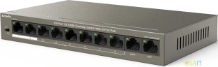 Коммутатор IP-Com F1110P-8-63W (L2) 10x100Мбит/с 8PoE 58W неуправляемый