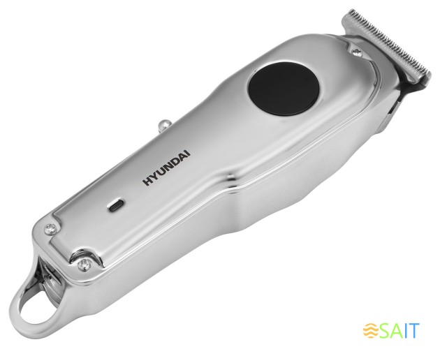 Машинка для стрижки Hyundai H-HC7111 серебристый/черный 3Вт (насадок в компл:3шт)