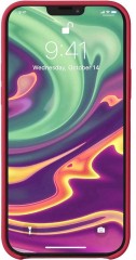 Чехол (клип-кейс) Deppa для Apple iPhone 12/12 Pro Liquid Silicone красный (87780)