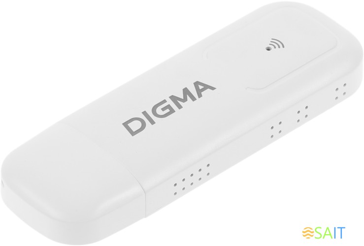 Модем 3G/4G Digma Dongle Wi-Fi DW1960 USB Wi-Fi Firewall +Router внешний белый