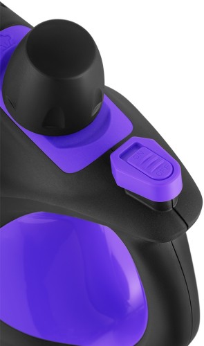 Пароочиститель ручной Kitfort КТ-9195 1050Вт черный/фиолетовый