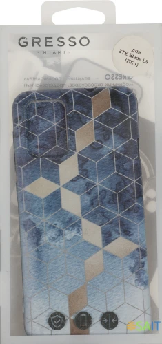 Чехол (клип-кейс) Gresso для ZTE Blade L9 Meridian синий (GR17AAAE9049)