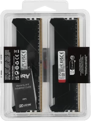 Память DDR4 4x8GB 3600MHz Kingston KF436C17BB2AK4/32 Fury Beast RGB RTL Gaming PC4-28800 CL17 DIMM 288-pin 1.35В kit single rank с радиатором Ret