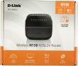 Роутер беспроводной D-Link DSL-2640U/R1A N150 ADSL черный