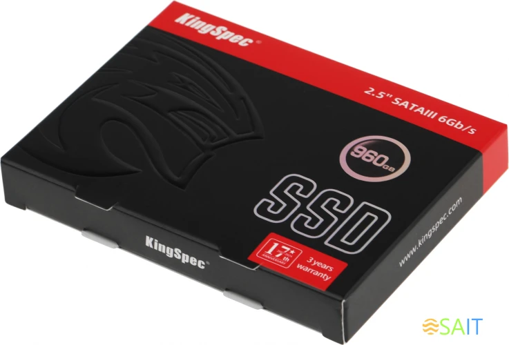 Накопитель SSD Kingspec SATA-III 960GB P4-960 2.5"