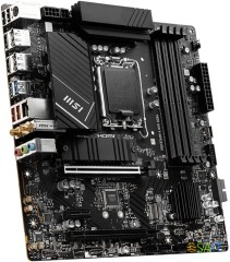 Материнская плата MSI PRO B760M-A WIFI DDR4 Soc-1700 Intel B760 4xDDR4 mATX AC`97 8ch(7.1) 2.5Gg+HDMI+DP