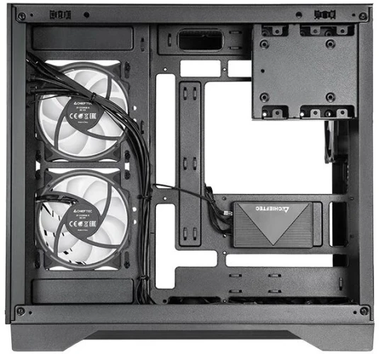 Корпус Chieftec Visio черный без БП ATX 9x120mm 2x140mm 1xUSB3.1 audio bott PSU