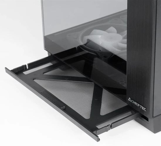 Корпус Chieftec Visio черный без БП ATX 9x120mm 2x140mm 1xUSB3.1 audio bott PSU