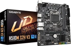 Материнская плата Gigabyte H510M S2H V3 2.0 Soc-1200 Intel Q470 2xDDR4 mATX AC`97 8ch(7.1) GbLAN+VGA+HDMI+DP