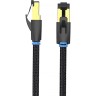 Патч-корд Vention прямой SFTP cat.8 RJ45 - 5м. Черный Тканевая оплетка Vention IKGBJ