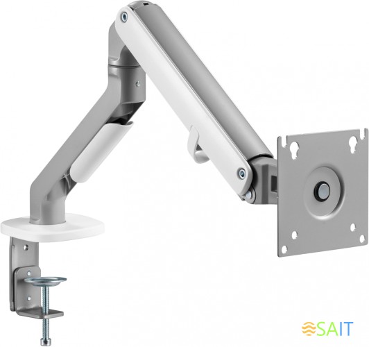 Кронштейн для мониторов Ultramounts UM734SIL серый/серебристый 17"-27" макс.7кг крепление к столешнице поворот и наклон