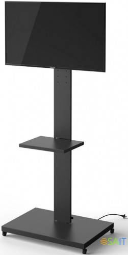 Подставка для телевизора Holder PR-107 черный 32"-70" макс.60кг напольный поворот и наклон