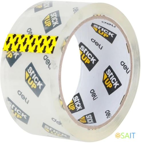 Клейкая лента односторонняя Deli E37661 прозрачная шир.45мм дл.50м (упак.:6шт)