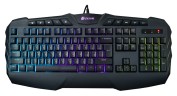 Клавиатура Оклик 777G PSYCHO черный USB Multimedia for gamer LED (подставка для запястий)