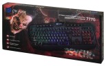 Клавиатура Оклик 777G PSYCHO черный USB Multimedia for gamer LED (подставка для запястий)