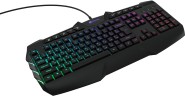 Клавиатура Оклик 777G PSYCHO черный USB Multimedia for gamer LED (подставка для запястий)