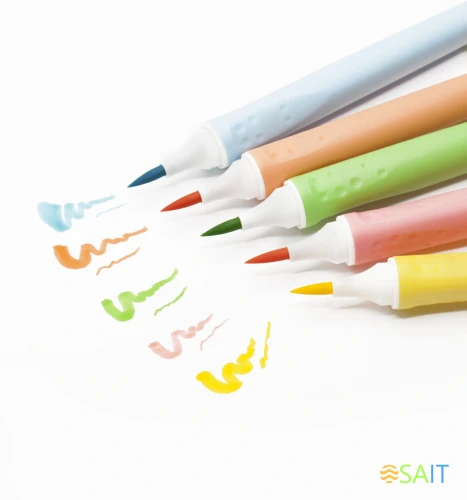 Фломастеры Silwerhof Create 13мм 146мм кисть Вентилируемый 10цв. пакет с европодвесом