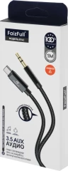 Кабель-переходник акустический Premier CQ002 USB Type-C (m)/Jack 3.5 (m) 1м. черный (A2503)