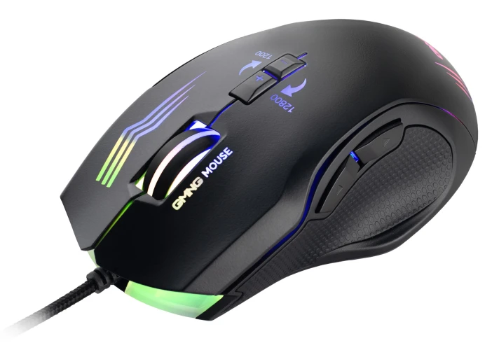 Мышь GMNG 930GM черный оптическая 12800dpi USB для ноутбука 7but