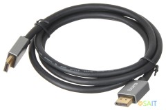 Кабель аудио-видео Buro V1.4 DisplayPort (m)/DisplayPort (m) 1.5м. позолоч.конт. черный (BHP-DPP-1.4-1.5G)