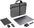 Сумка для ноутбука 17.3" Digma W-210 серый/черный полиэстер (W210GBK)