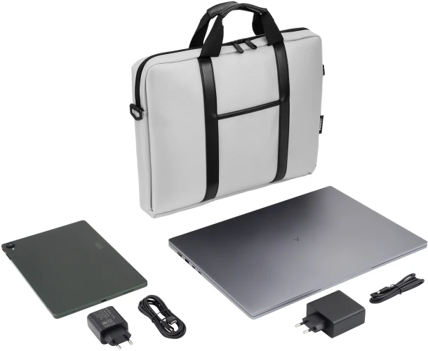 Сумка для ноутбука 15.6" Digma R-110 серый/черный полиэстер (R110GBK)