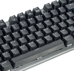 Клавиатура A4Tech B760 механическая серый USB Multimedia for gamer LED (B760 GREY (BLACK SWITCH)) кабель 1.8м