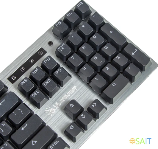 Клавиатура A4Tech Bloody B760 механическая серый USB for gamer LED (B760 GREY (BLACK SWITCH))