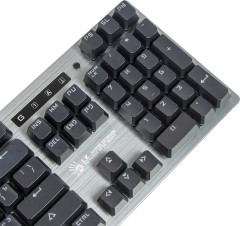 Клавиатура A4Tech B760 механическая серый USB Multimedia for gamer LED (B760 GREY (BLACK SWITCH)) кабель 1.8м