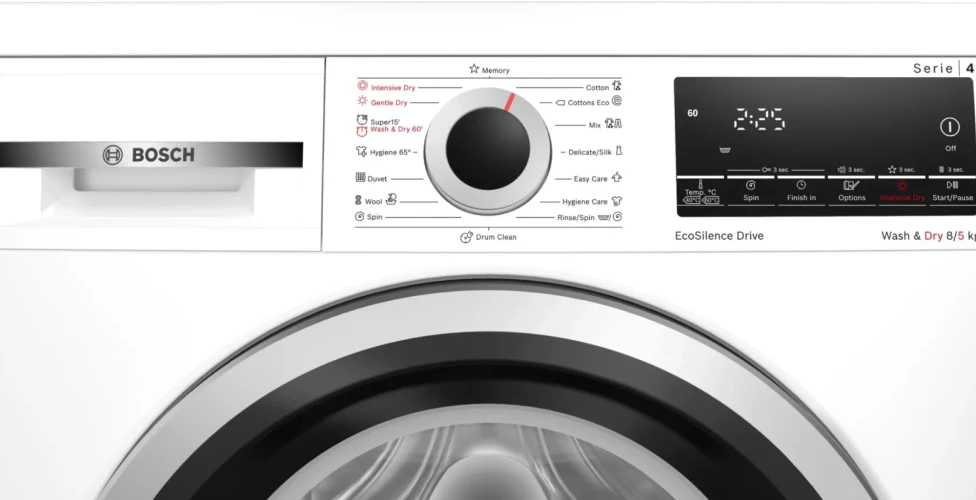 Стиральная машина Bosch WDS28460ME пан.англ. класс: A загр.фронтальная макс.:8кг (с сушкой) белый инвертор