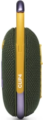 Колонка порт. JBL Clip 4 зеленый 5W 1.0 BT 15м 500mAh (JBLCLIP4GRN)