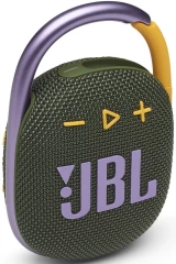 Колонка порт. JBL Clip 4 зеленый 5W 1.0 BT 15м 500mAh (JBLCLIP4GRN)