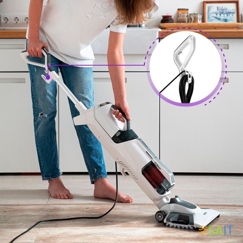 Пылесос паровой Kitfort КТ-595 1800Вт белый