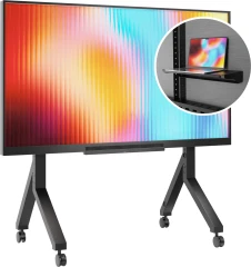 Стойка для телевизора Onkron TS2081 черный 70"-110" макс.120.5кг напольный мобильный