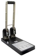 Дырокол Buro Force макс.:150лист. пластик черный отв.:2 с линейкой