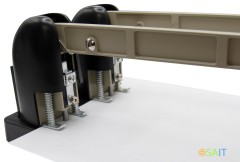 Дырокол Buro Force макс.:150лист. пластик черный отв.:2 с линейкой