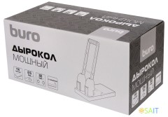 Дырокол Buro Force макс.:150лист. пластик черный отв.:2 с линейкой