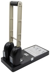 Дырокол Buro Force макс.:150лист. пластик черный отв.:2 с линейкой