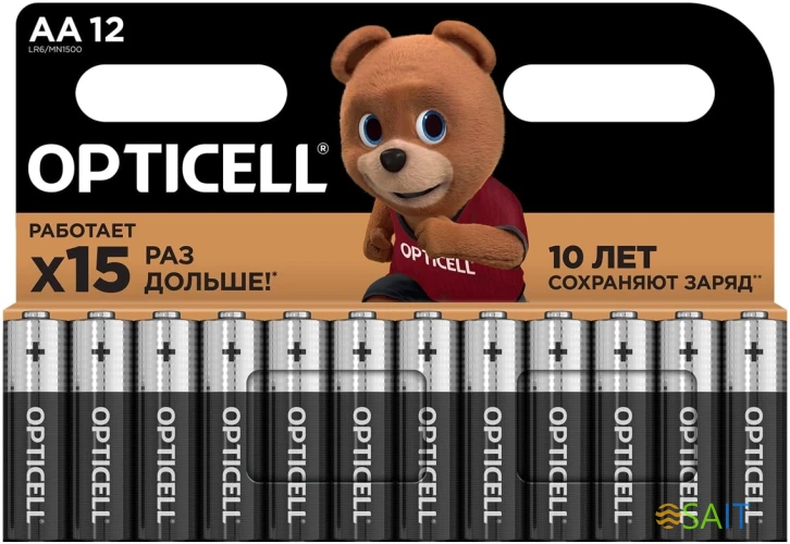Батарея Opticell Basic LR6 AA (12шт) блистер