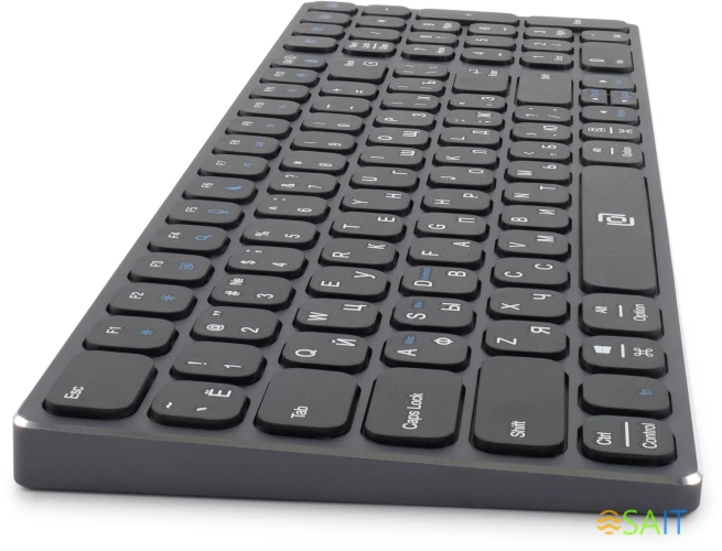 Клавиатура Оклик K767W серый/черный USB беспроводная BT/Radio slim Multimedia (2002135)