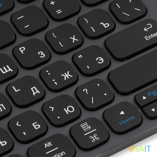 Клавиатура Оклик K767W серый/черный USB беспроводная BT/Radio slim Multimedia (2002135)