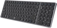 Клавиатура Оклик K767W серый/черный USB беспроводная BT/Radio slim Multimedia (2002135)