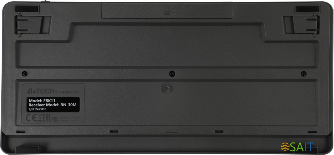 Клавиатура A4Tech Fstyler FBK11 черный/серый USB беспроводная BT/Radio slim