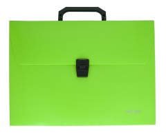 Портфель Silwerhof 322715-01 1 отдел. A4 пластик зеленый неон
