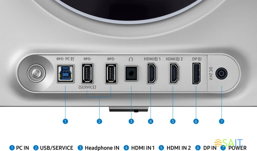 Монитор Samsung 27" Odyssey G6 S27DG600SIXCI черный OLED LED 1ms 16:9 HDMI матовая HAS Piv 250cd 178гр/178гр 2560x1440 360Hz FreeSync Premium Pro DP Quad 2K (1440p) USB 6.9кг