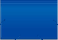 Портфель Бюрократ -BPR6BLUE 6 отдел. A4 пластик 0.7мм синий