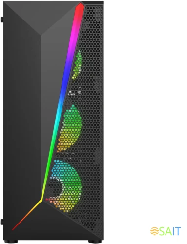 Корпус Bloody BD-CC106F черный без БП ATX 4x120mm 1xUSB2.0 1xUSB3.0 audio bott PSU