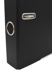 Папка-регистратор Silwerhof 355020-01 A4 50мм ПВХ/бумага черный мет.окант. сборная смен.карм. на кор.