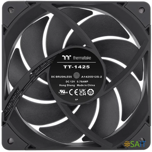 Вентилятор для корпуса Thermaltake TOUGHFAN 14 Pro 140х140x25 черный 4-pin 31.6дБ (CL-F140-PL14BL-A) Ret