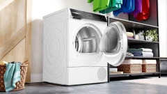 Сушильная машина Bosch Serie 8 WQB245A0BY пан.англ. кл.энер.:A+++ макс.загр.:9кг белый